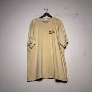 VTG Crazy Shirts Beer Tee Graphic T Shirt Men XXL Orange Western Casual Cotton